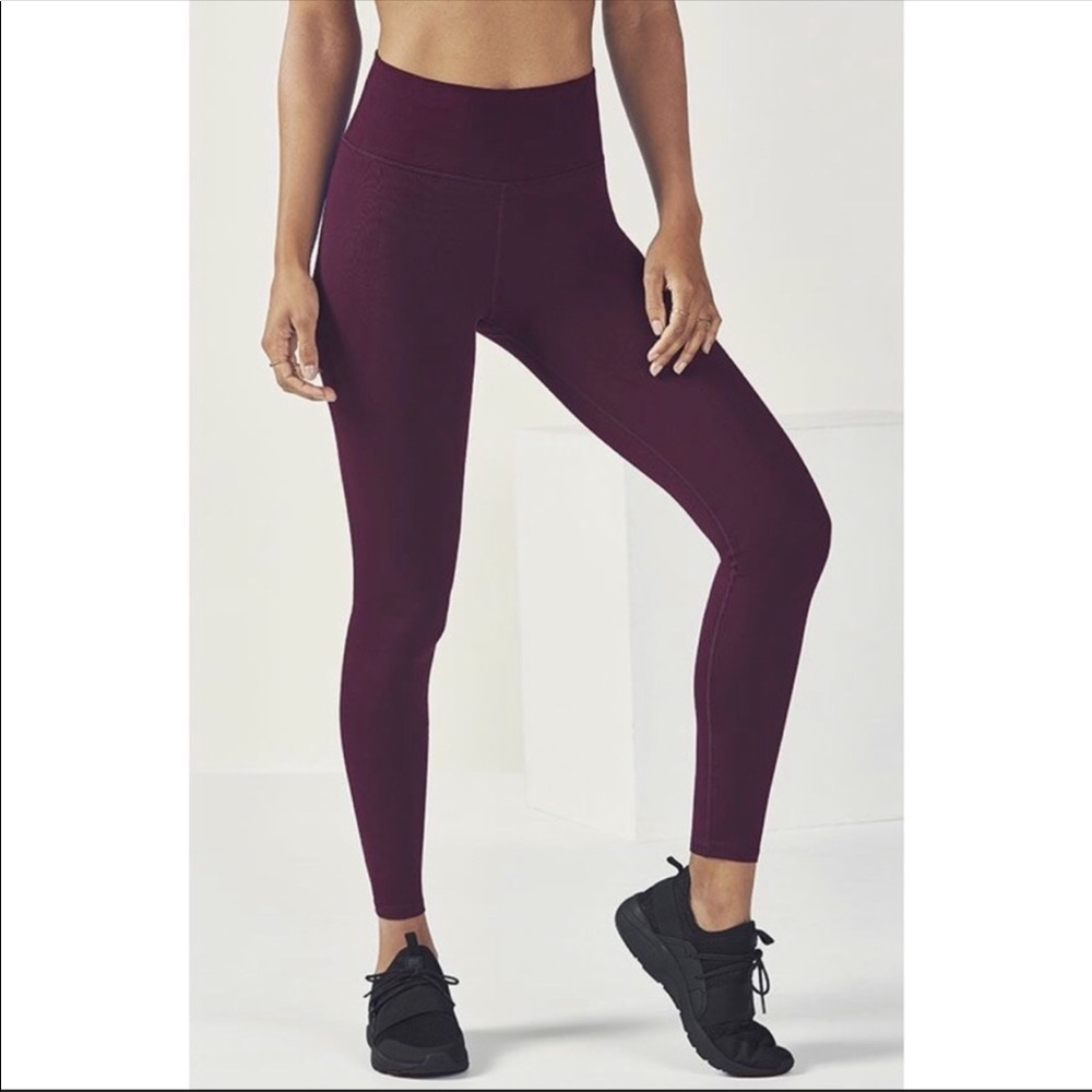 Fabletics HighWaisted Powerhold LeggingBurgundyXXS - Picture 4 of 8